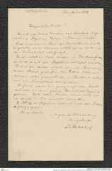 Nachlass Franz Steindachner, Brief von Berthold Hatschek an Franz Steindachner (10.06.1881), Inv.Nr. 204.02, Seite 1